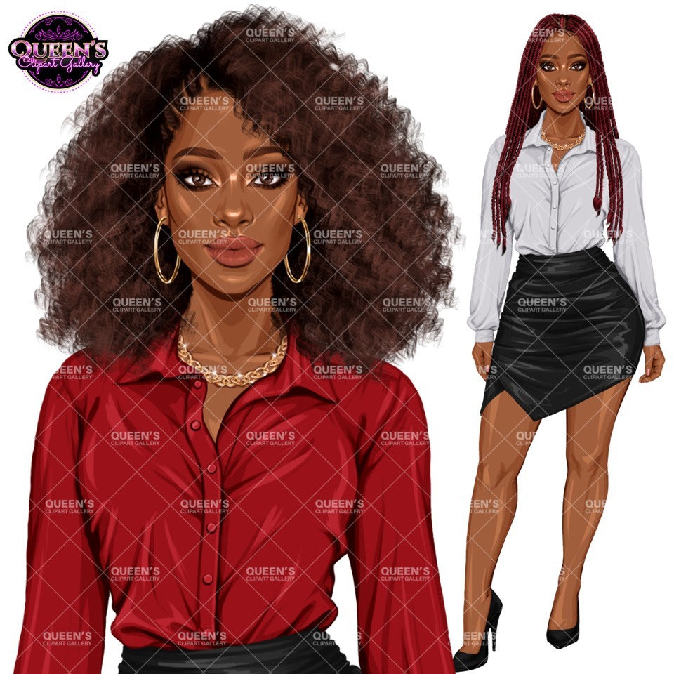 Professional Woman Clipart Bundle PNG | Business Woman Clipart | Corporate Woman PNG | Office Woman Clipart