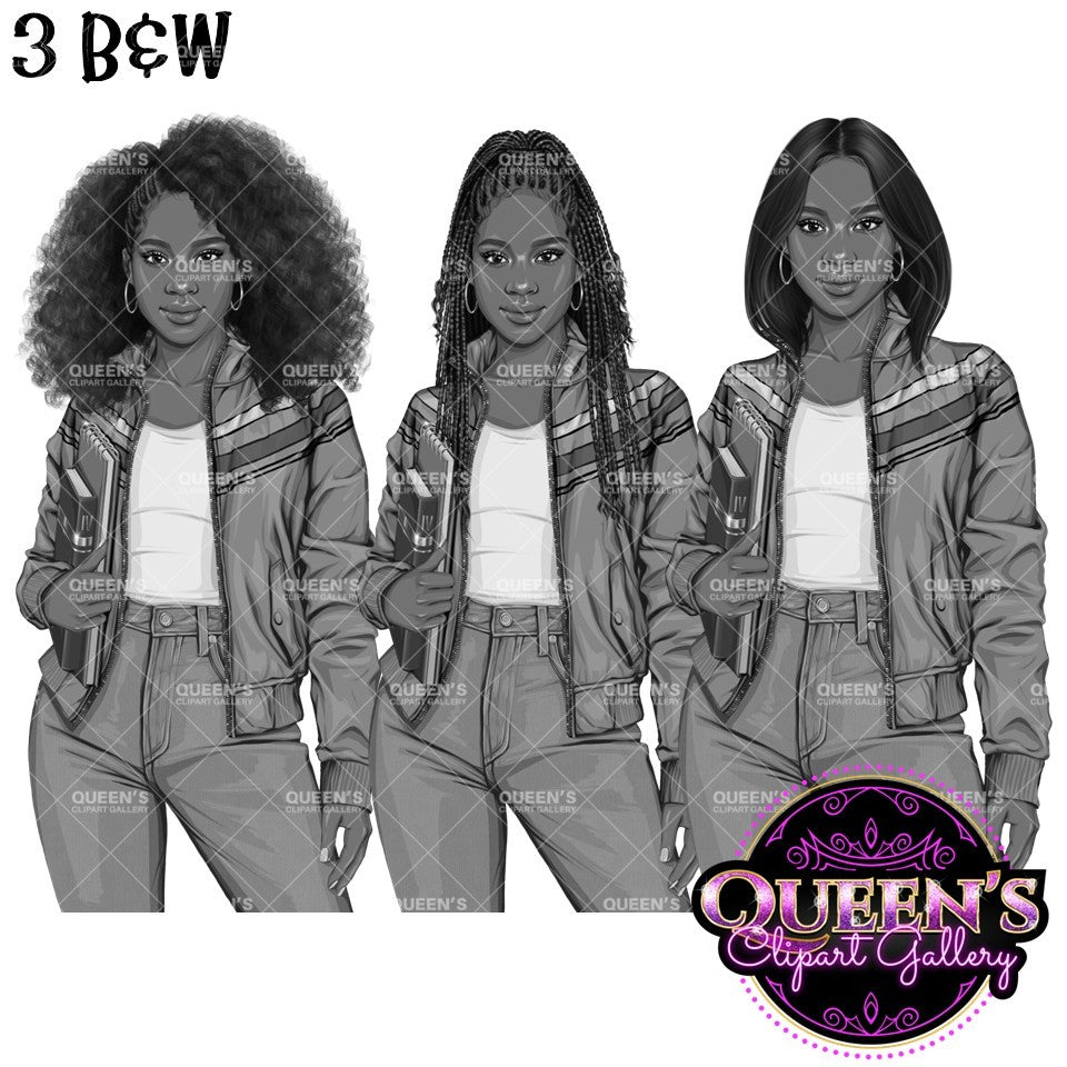 Student Clipart PNG | Teen Girl Clipart | School Girl Clipart | Student PNG | Educational Clipart