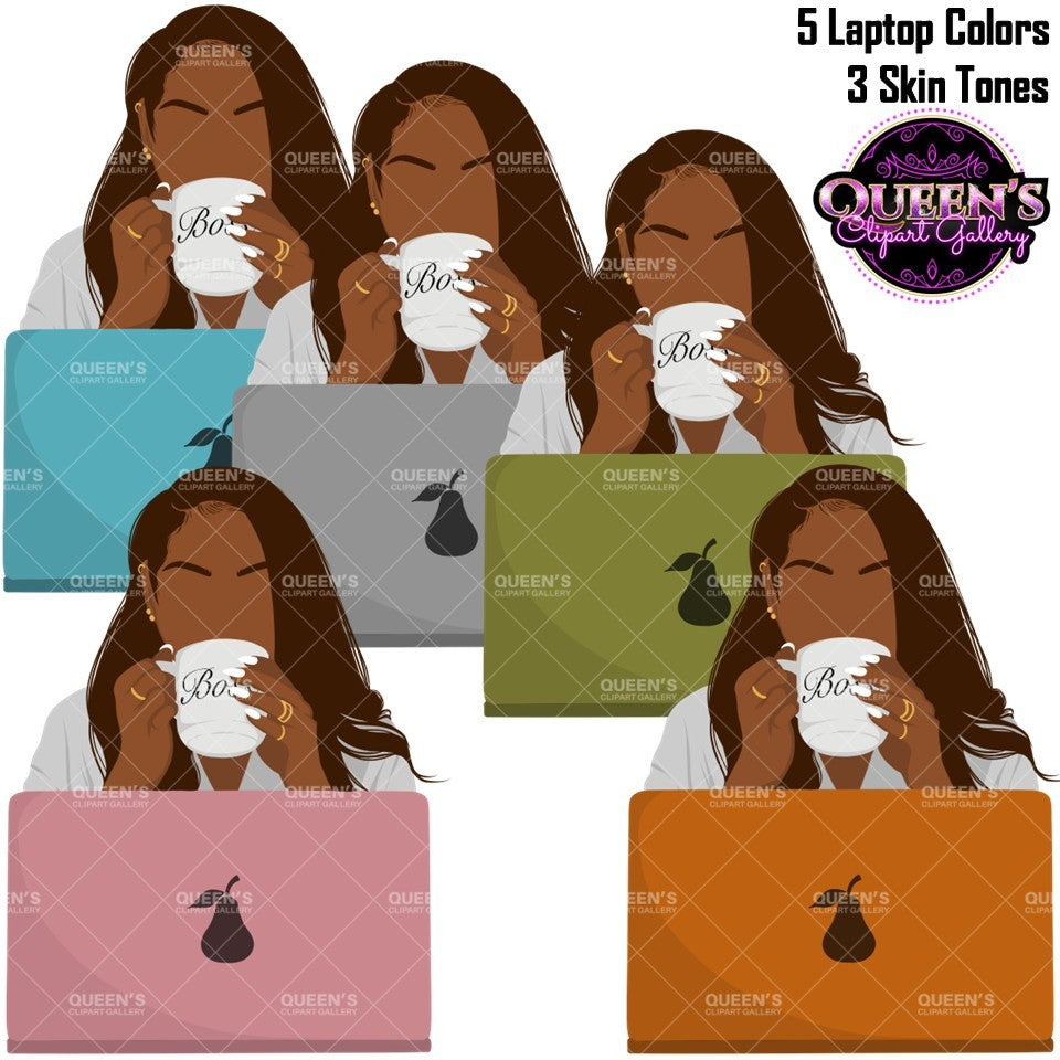 Black Woman Flat Clipart Bundle | Flat Illustration | Flat Design | Black Woman Clipart | Black Girl Magic