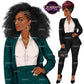 Business Woman Clipart | Executive Woman Clipart | Boss Lady PNG | Professional Woman Graphics | Fashion Women Clipart