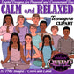Relaxed High School Teenagers | Calm Teenagers Clipart | Mindfulness Teens Clipart | Yoga Clipart | Mental Health Clipart | Fitness Clipart
