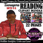 Teens Reading | Teenagers | Back to School | Teens Reading | Reading Clipart | Books Clipart | Reading Clipart