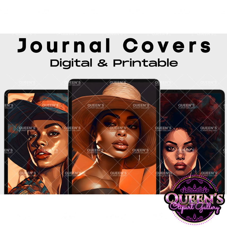 Digital and Printable Journal Cover | Notebook Cover | GoodNotes | Canva Template