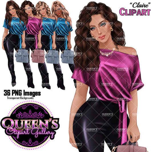 Fashion Woman Clipart PNG | Woman Clipart | Fashion Girl Clipart | Fashion Illustration | Woman IllustrationWoman Clipart