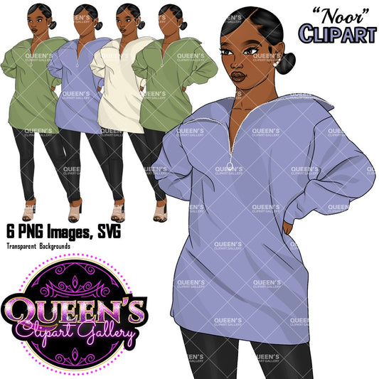 Afro girl clipart | Fashion clipart | Black woman clipart | Black girl magic | Fashion girl clipart | Girl boss clipart | Black girl | Curvy girl