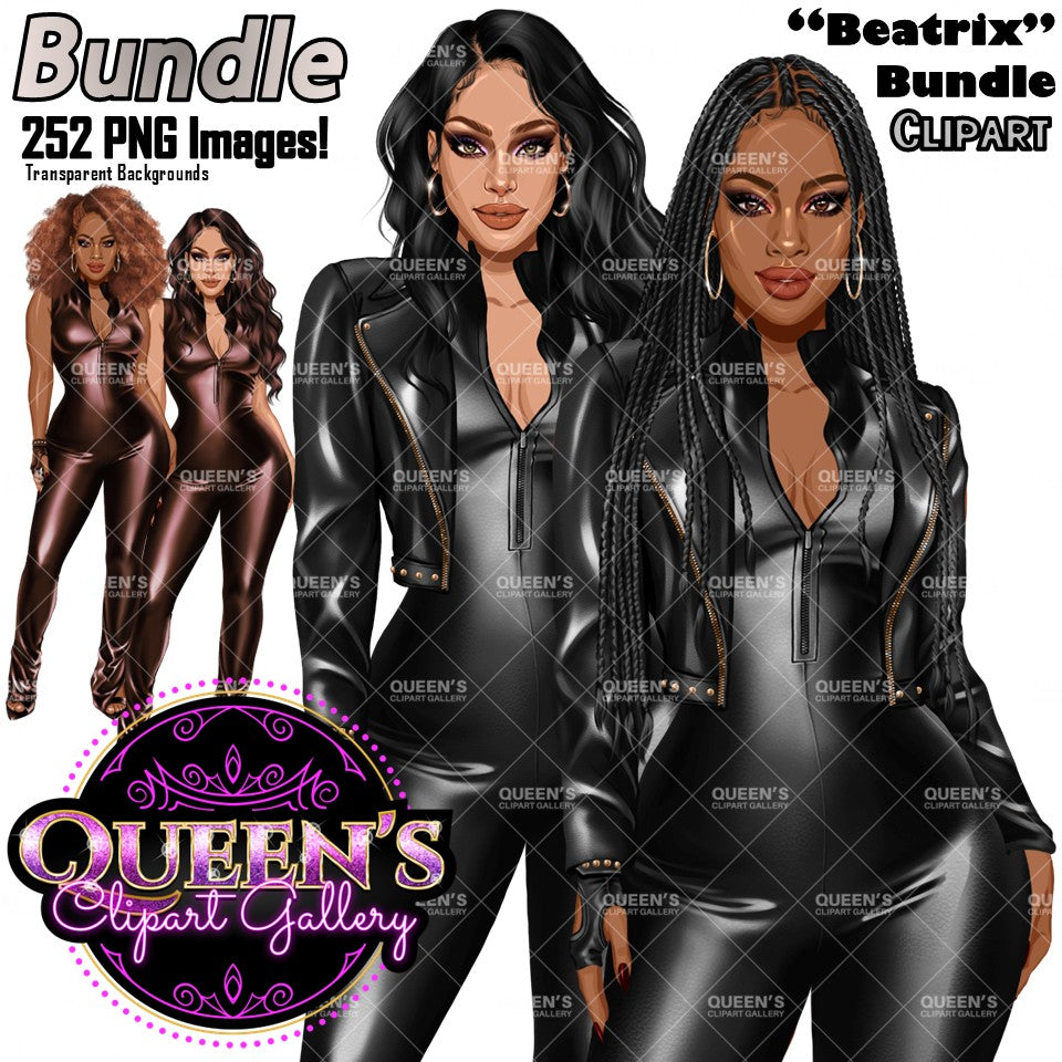 African American woman in leather bodysuit | Girl boss | Lady boss | Afro woman clipart png | Fashion girl clipart | Fashion illustration clipart | Curvy girl clipart
