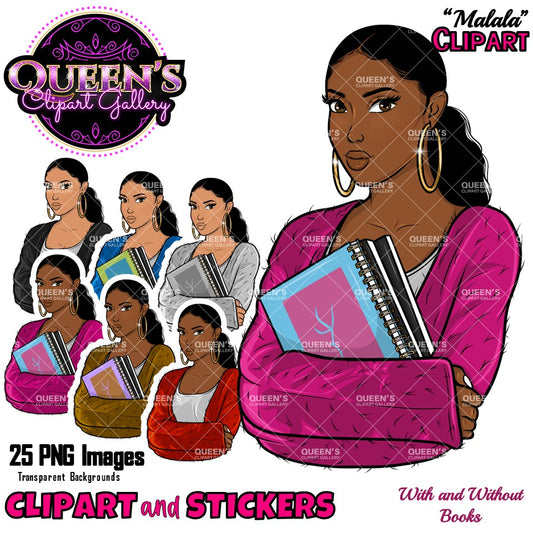 African American woman, Lady boss clipart, Teacher clipart, Afro woman, Booklover, Boss lady, Black girl magic, Fashion girl clipart, Books