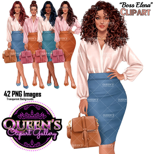 Professional Woman Illustration | Business Woman PNG | Boss Woman Clipart | Woman Clipart