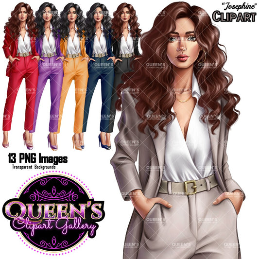 Girl Boss Clipart | Woman Clipart | Fashion Girl | Business Woman Clipart | Fashion Illustration | Business Girl Clipart | Office | Boss