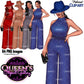 Fashion Woman Clipart PNG | Elegant Jumpsuit Clipart | Female Character Clipart | Fashion Illustration PNG