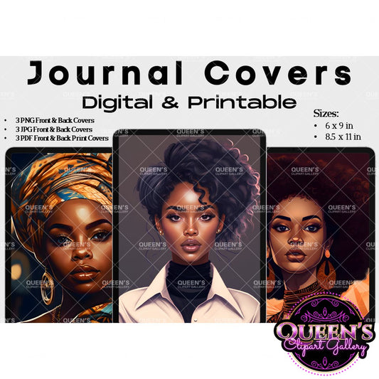 Digital and Printable Journal Cover | Notebook Cover | GoodNotes | Canva Template