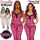 African American and Non-African American white pajama girls clipart PNG featuring a stylish women in heart print sleepwear with multiple hairstyles, hair colors, pajama color variations, and transparent background. Women clipart PNG, modern female illustration for planners, websites, educational resources, and commercial use.