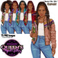 High school African American Afro teen girl clipart PNG featuring a fashionable Afro female student holding books with multiple hairstyles, hair colors, jacket color variations, and transparent background for educational projects. Teen illustration for commercial use projects and instant digital download. Queen's Clipart Gallery