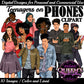 Teenagers, Teens texting, Teens on phones, Teenagers talking on phones, Cell Phones, Smartphone, Phone Clipart, Teenagers on Phones
