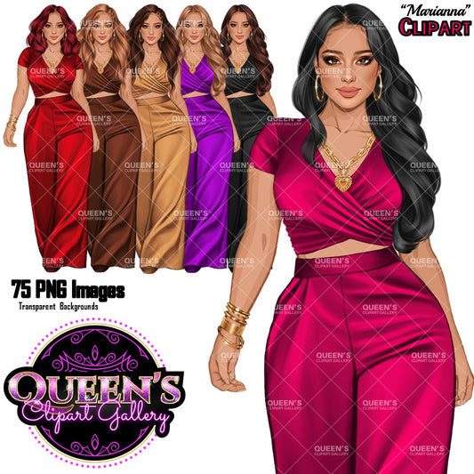 Fashion Girl Clipart, Woman Clipart, Lady Boss Clipart, Fashion Illustration Clipart, Girl Boss Clipart, Pretty Woman Clipart, Boss Woman