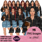 High School Teen Girl Clipart PNG | Diverse Teen Girls Clipart | Fashion Teen Girls | School Girl Graphics | Teenager PNG