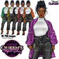 Afro girl clipart | Black girl clipart | Fashion clipart | Black woman clipart | Black girl magic | African American Art