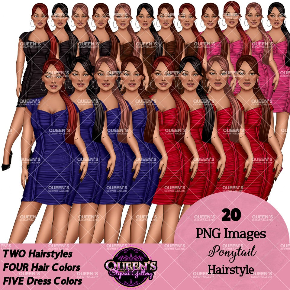 Fashion Woman Clipart PNG | Elegant Woman Clipart | Stylish Girl PNG | Fashion Illustration | Dress Clipart