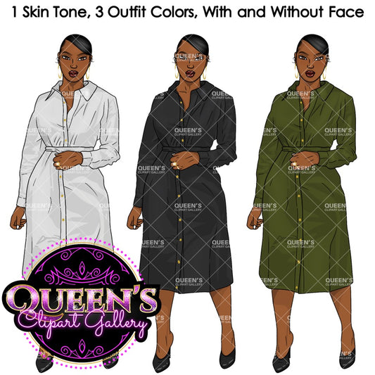 Afro girl clipart | Fashion clipart | Black woman clipart | Black girl magic | Fashion girl clipart | Girl boss clipart | Black girl | Curvy girl