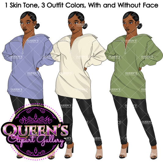 Afro girl clipart | Fashion clipart | Black woman clipart | Black girl magic | Fashion girl clipart | Girl boss clipart | Black girl | Curvy girl