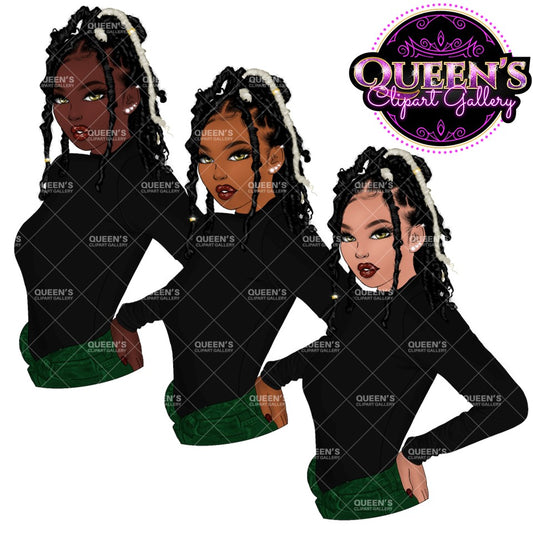 Afro girl clipart | Fashion clipart | Black woman clipart | Black girl magic | Fashion girl clipart | Girl boss clipart | Black girl png | Teenager