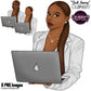 Black Woman Clipart PNG | Business Woman Clipart | Working Woman PNG | Laptop Girl Clipart | Office Woman Illustration | Black Girl Magic