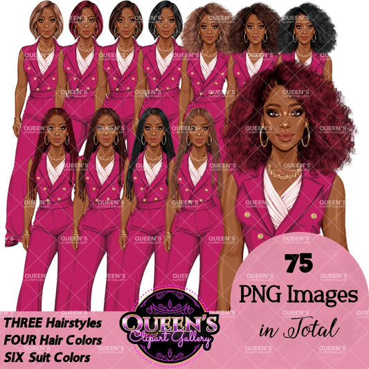 Boss lady, Business Lady, Lady boss clipart, Afro woman, Boss babe, Fashion girl clipart, Business woman clipart, Fashion illustration, Woman in suit