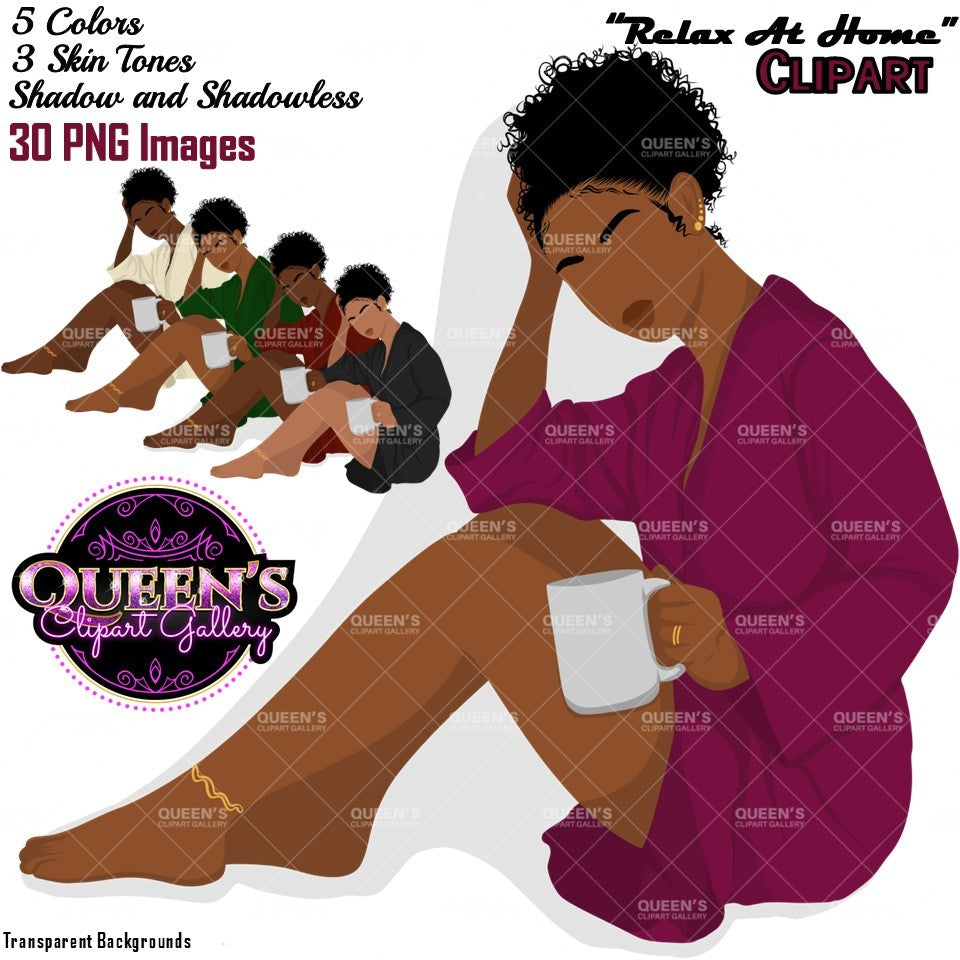 Black Woman Flat Clipart Bundle | Flat Illustration | Flat Design | Black Woman Clipart | Black Girl Magic
