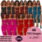 Black woman clipart collection wearing elegant heart print dresses in black, brown, blue, pink and red with afro and braided hairstyles, PNG images with transparent backgrounds