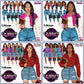 High School Teen Girl Clipart PNG | Diverse Teen Girls Clipart | Fashion Teen Girls | School Girl Graphics | Teenager PNG