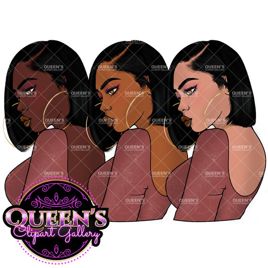 Afro girl clipart | Black girl clipart | Fashion clipart | Black woman clipart | Black girl magic | Fashion girl clipart | Girl boss