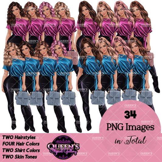 Fashion Woman Clipart PNG | Woman Clipart | Fashion Girl Clipart | Fashion Illustration | Woman IllustrationWoman Clipart