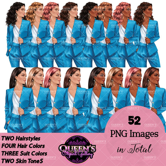 Business Woman Clipart | Professional Woman PNG | Office Fashion Clipart | Female Entrepreneur Illustration | Fashion Illustration