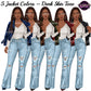 Black Woman Clipart PNG | African American Woman Clipart | Fashion Girl PNG | Leather Jacket Clipart | Denim Jeans Girl Clipart