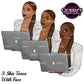 Black Woman Clipart PNG | Business Woman Clipart | Working Woman PNG | Laptop Girl Clipart | Office Woman Illustration | Black Girl Magic