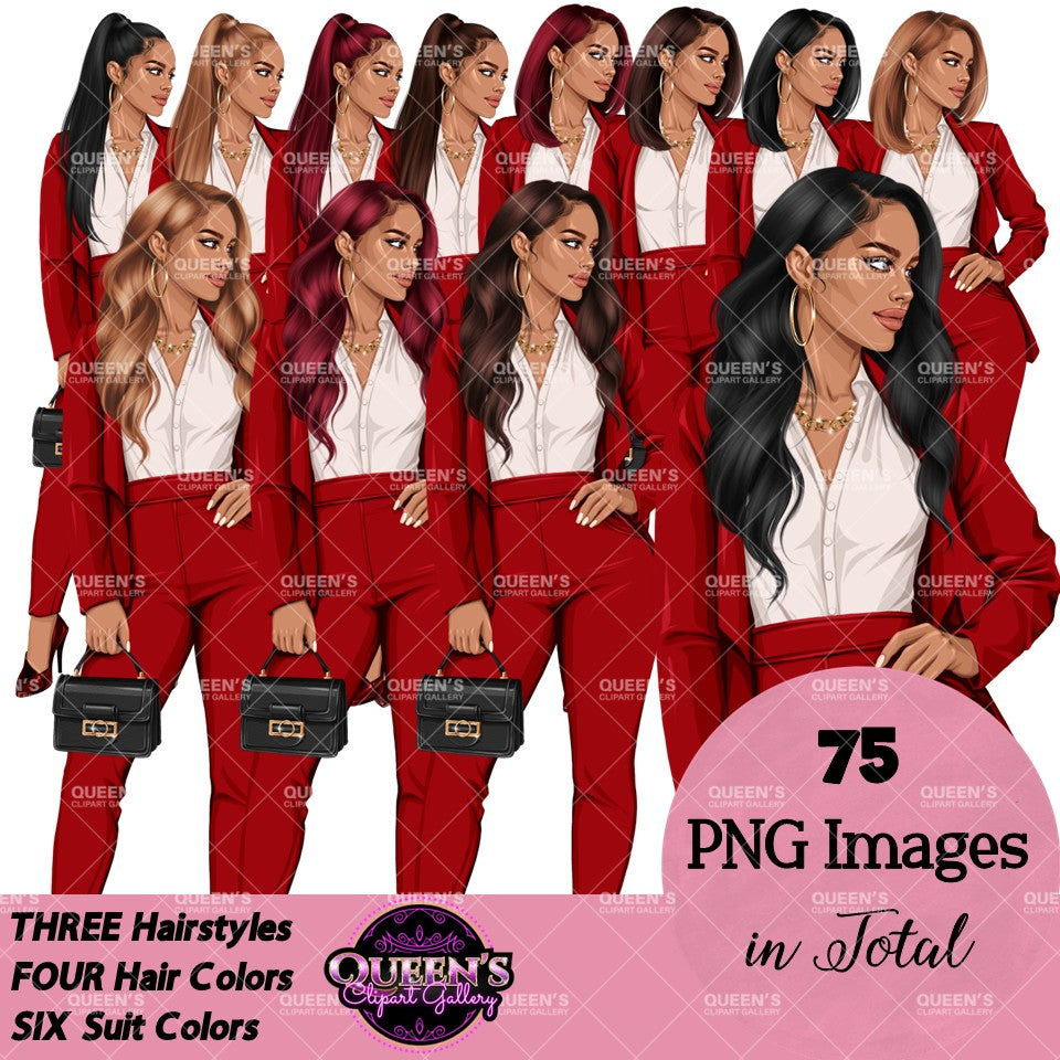 Business Woman Clipart PNG | Executive Woman Clipart | Boss Lady PNG | Professional Woman Graphics | Fashion Business Woman Clipart