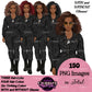 Military Female Soldier | Afro Military Woman Clipart | Female Soldier PNG | Black Military Woman Clipart | Veterans Day Graphics