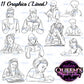 Teens Reading Clipart, Teenager Clipart, Back to school, Reading clipart, Teens Clipart, Teens Studying Clipart, Teenagers Clipart, Students