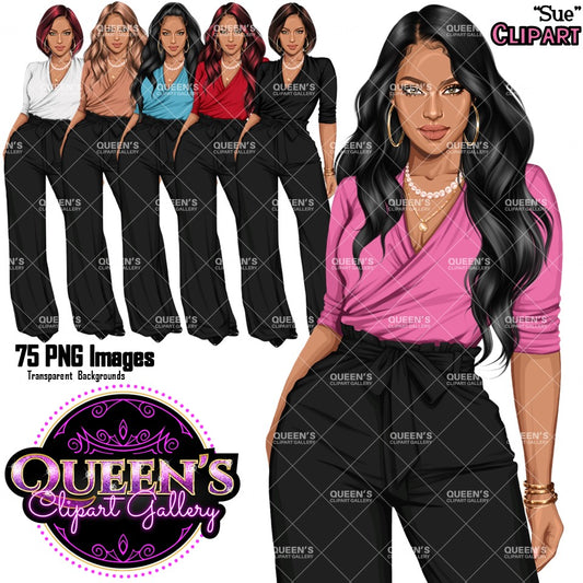 Afro Boss lady, Business Lady, Lady boss clipart, Boss babe, Fashion girl clipart, Business woman clipart, Fashion illustration, Afro girl