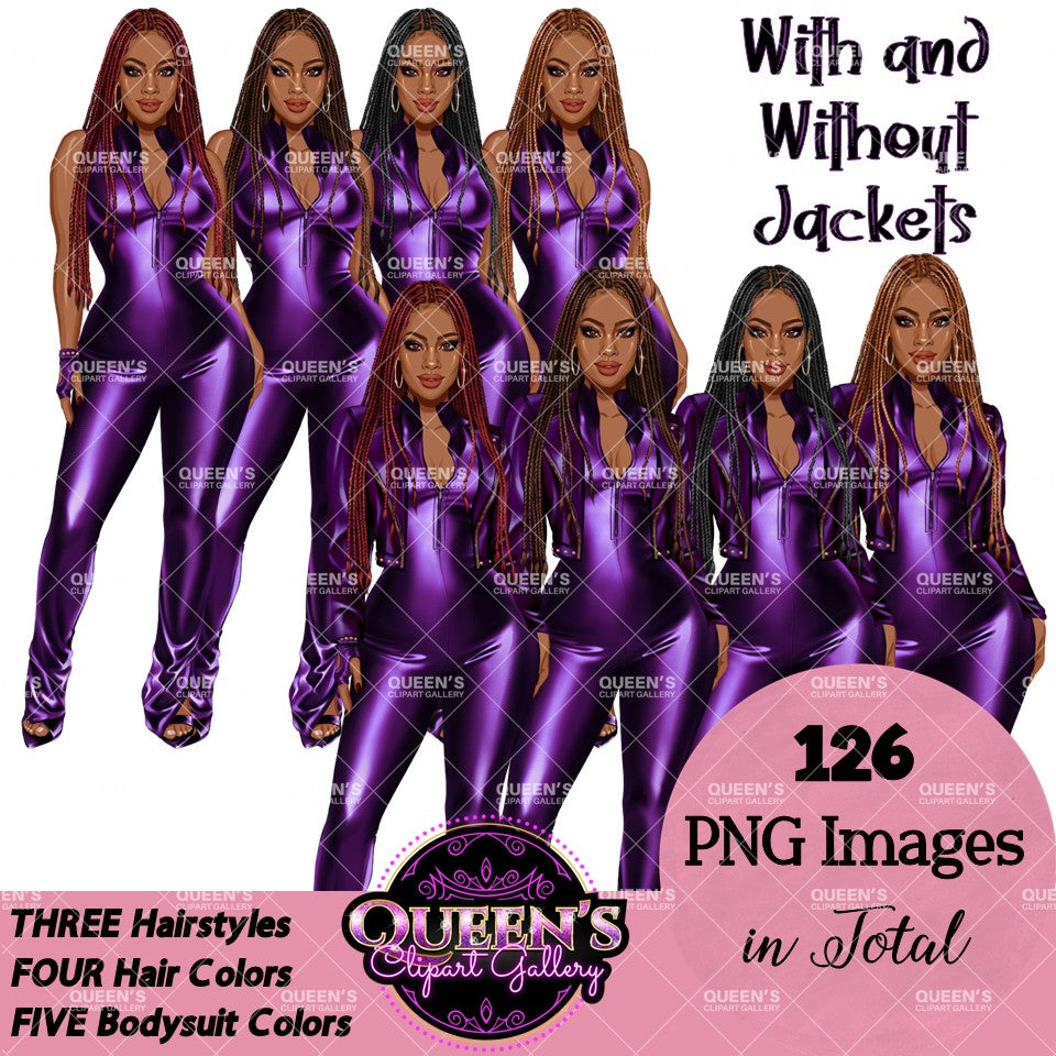 African American woman in leather bodysuit | Girl boss | Lady boss | Afro woman clipart png | Fashion girl clipart | Fashion illustration clipart | Curvy girl clipart