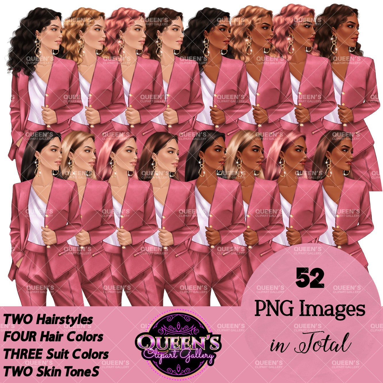 Business Woman Clipart | Professional Woman PNG | Office Fashion Clipart | Female Entrepreneur Illustration | Fashion Illustration