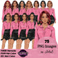 Professional Woman Clipart PNG | Business Woman Clipart | Corporate Woman PNG | Office Woman Clipart | Fashion Girl