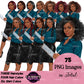 Professional Woman Clipart | Black Business Woman PNG | Afro Woman Clipart | Fashion Girl