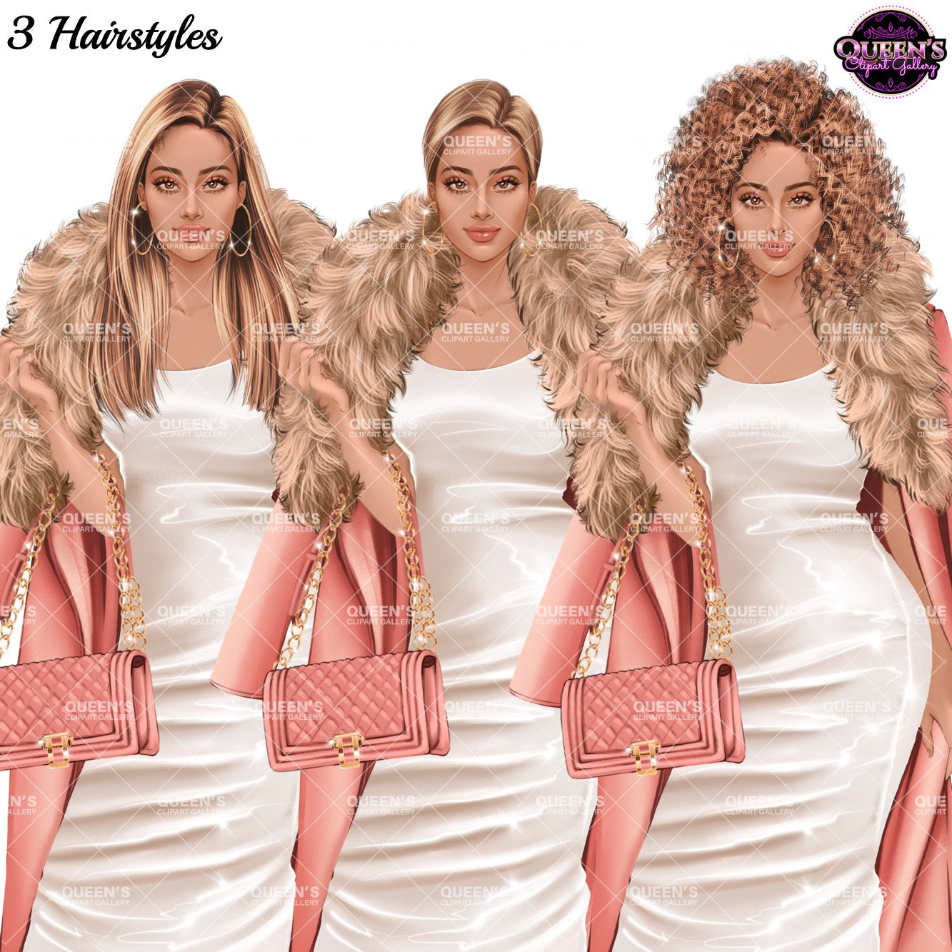 Winter Fashion Illustration | Woman Clipart | Coat Fashion Illustration | Fashion Girl Illustration | Fashion Girl Clipart