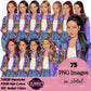 Student Clipart PNG | Teen Girl Clipart | School Girl Clipart | Student PNG | Educational Clipart