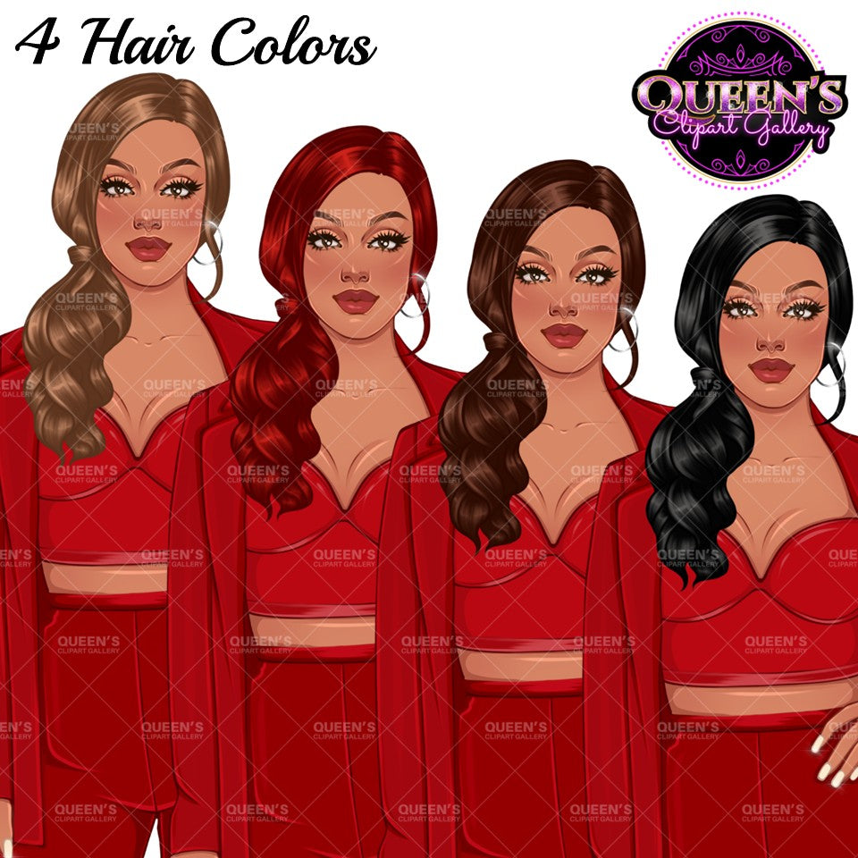 Business Woman Clipart | Woman In Suit Clipart | Boss Lady PNG | Fashion Woman Clipart | Fashion Girl Clipart