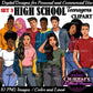 High School Teen Clipart Bundle | Teen Student Clipart | High School Students PNG | Diverse Teenagers Clipart