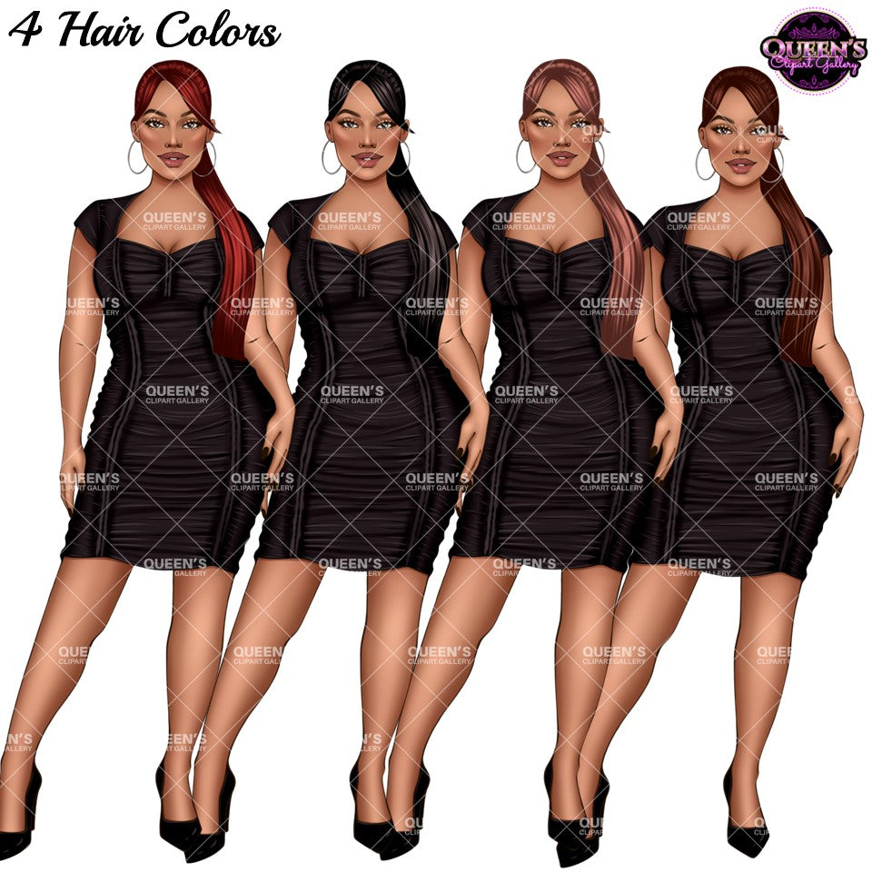 Fashion Woman Clipart PNG | Elegant Woman Clipart | Stylish Girl PNG | Fashion Illustration | Dress Clipart