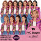 Teen Girl Clipart PNG | Student Clipart | School Girl Clipart | Teenager Clipart | Fashion Teen Girl PNG | Fashion Girl