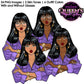 Fashion Clipart | Black Girl Magic Clipart | Black Girl Clipart | Afro Girl Clipart | Afro Woman | Business Woman | Girl Boss Clipart